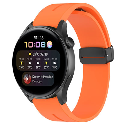Mega Fed Silikone Universal Rem passer til Smartwatch - Orange#serie_4