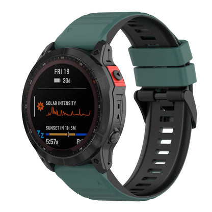 Solid Silikone Universal Rem passer til Garmin Smartwatch - Grøn#serie_3