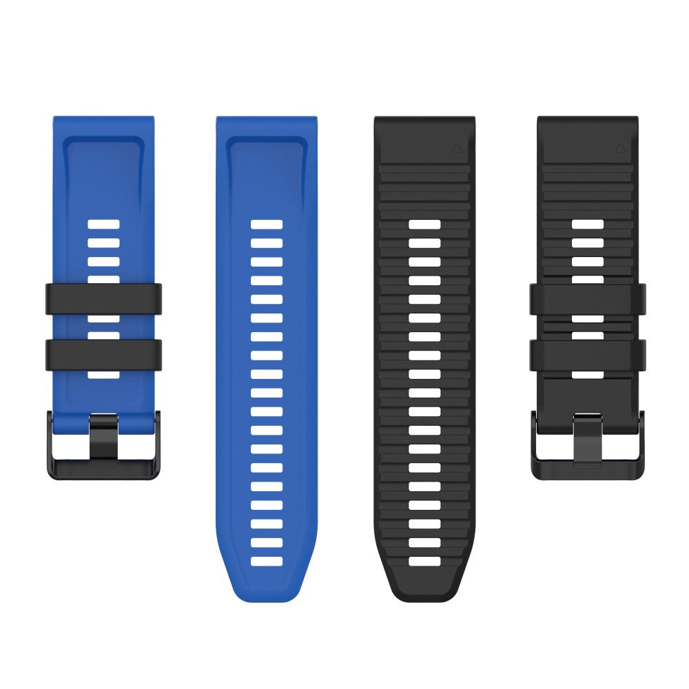Solid Silikone Universal Rem passer til Garmin Smartwatch - Blå#serie_6