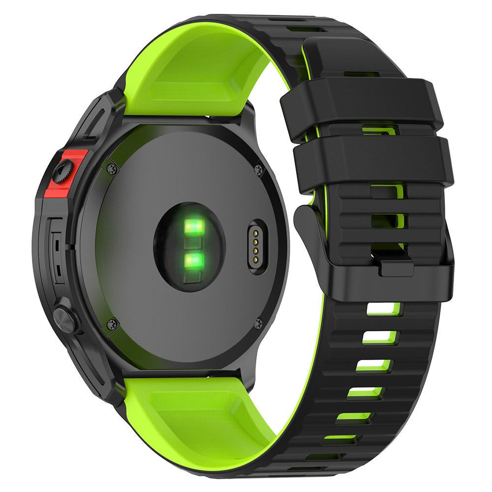 Solid Silikone Universal Rem passer til Garmin Smartwatch - Grøn#serie_7