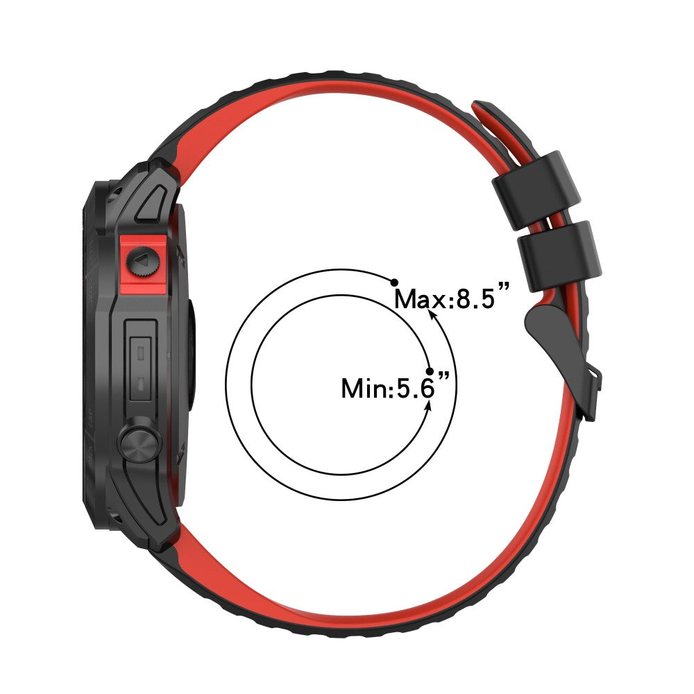 Solid Silikone Universal Rem passer til Garmin Smartwatch - Grøn#serie_7