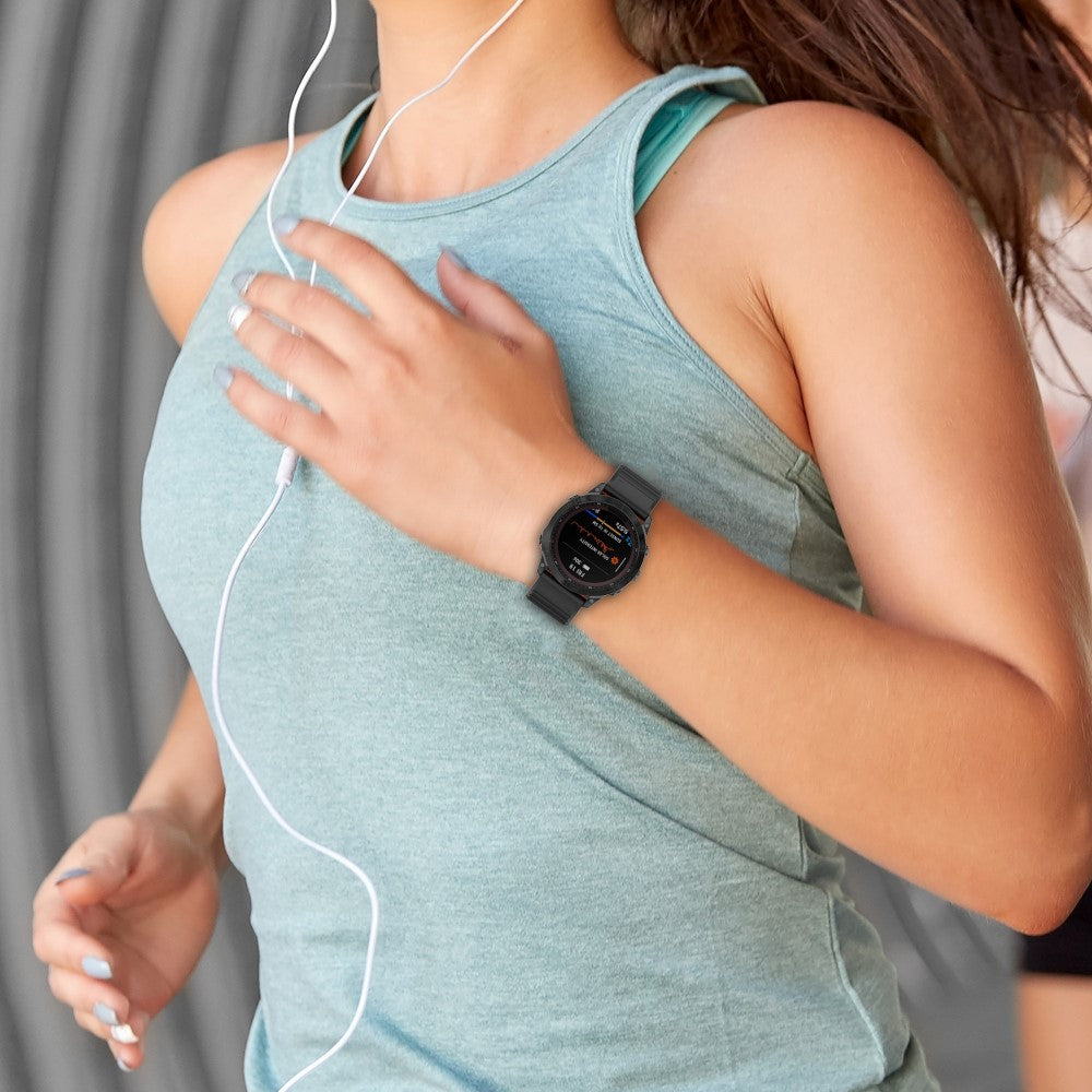 Solid Silikone Universal Rem passer til Garmin Smartwatch - Rød#serie_8