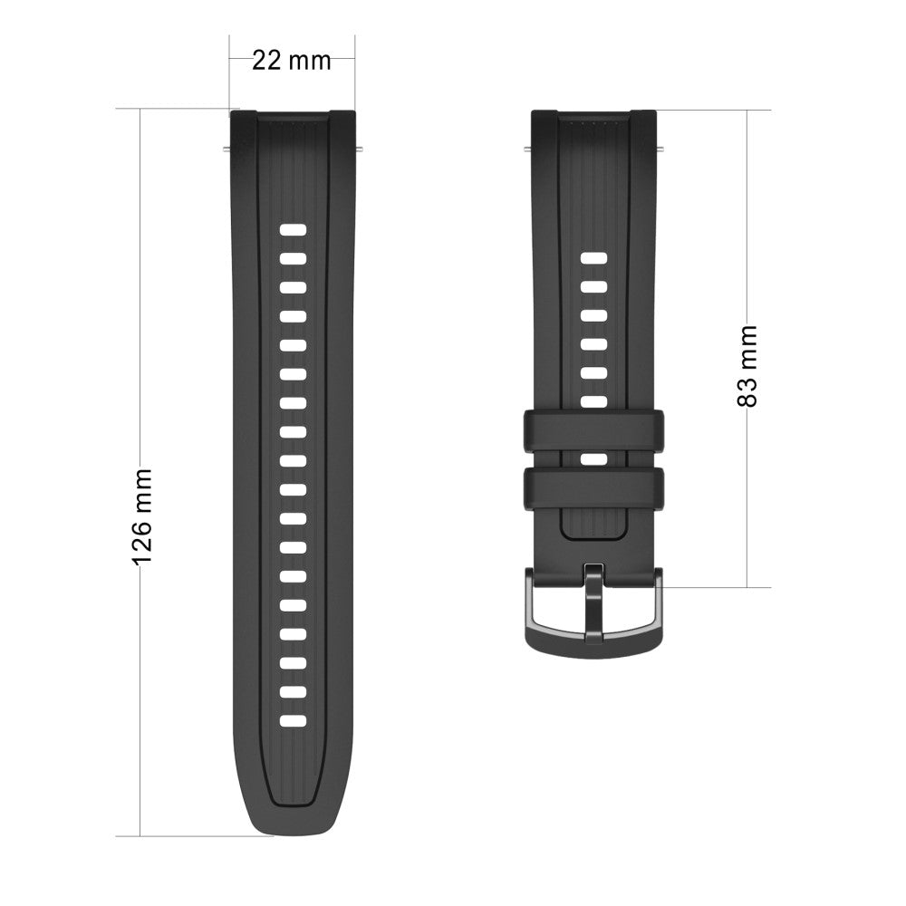 Huami Amazfit Balance (A2286) Silicone Strap Wrist Watch Band with Watch Frame Cover - Navy Blue#serie_7