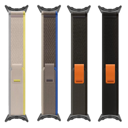 Google Pixel Watch / Watch 2 Nylon Watch Band Adjustable Quick Release Wrist Strap - Black#serie_1