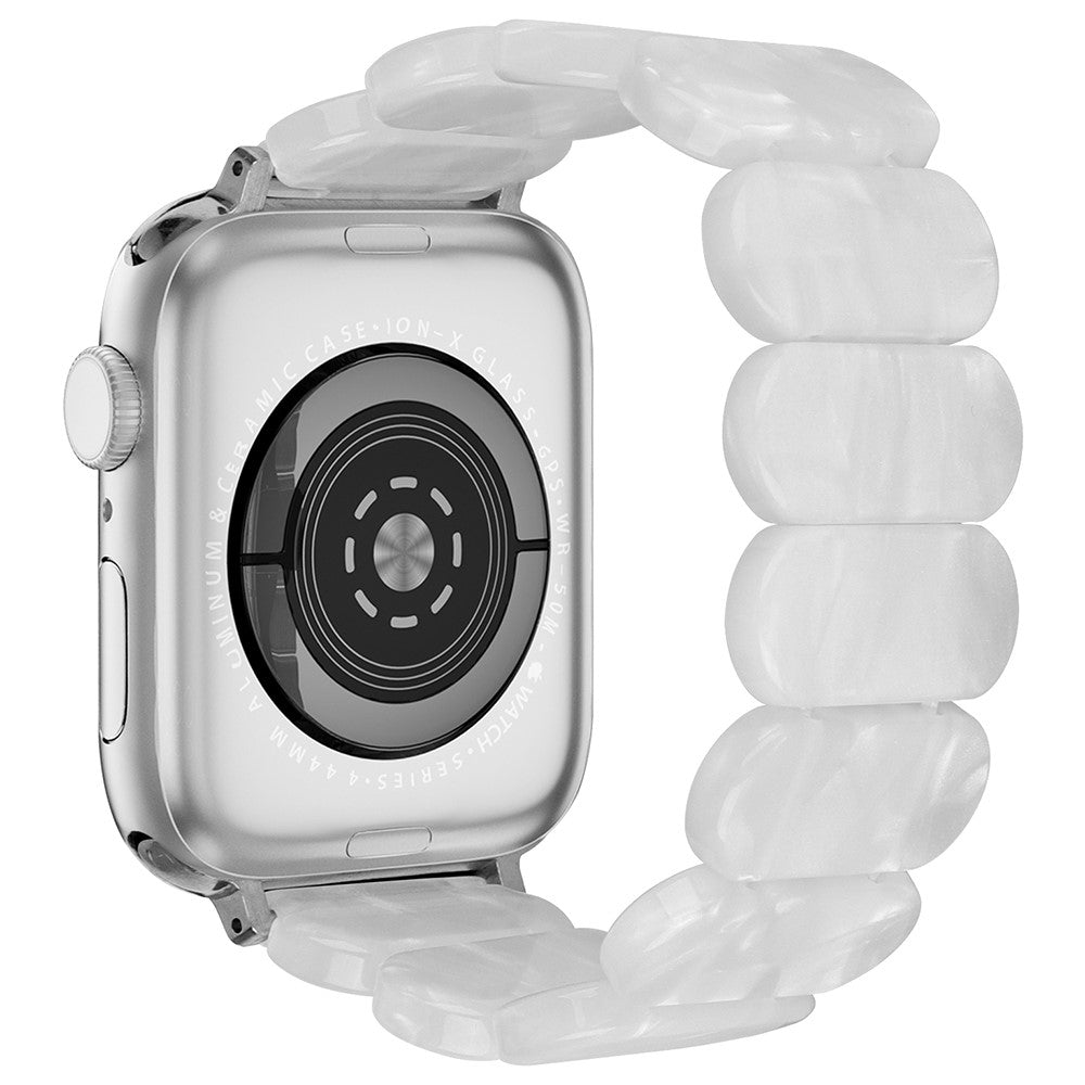 Vildt Hårdfør Silikone Universal Rem passer til Apple Smartwatch - Hvid#serie_22