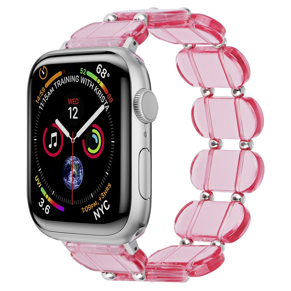 Cool Silikone Universal Rem passer til Apple Smartwatch - Pink#serie_1