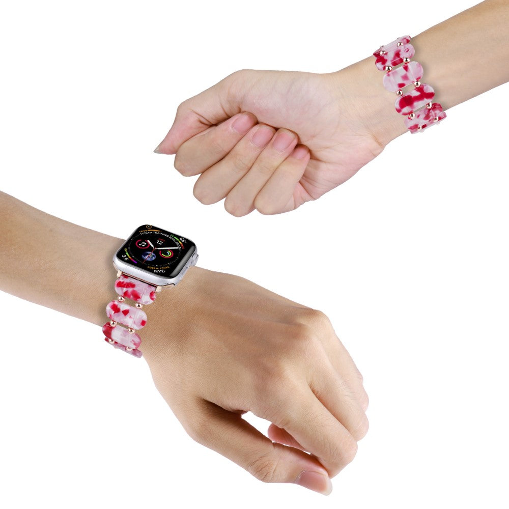 Cool Silikone Universal Rem passer til Apple Smartwatch - Pink#serie_8