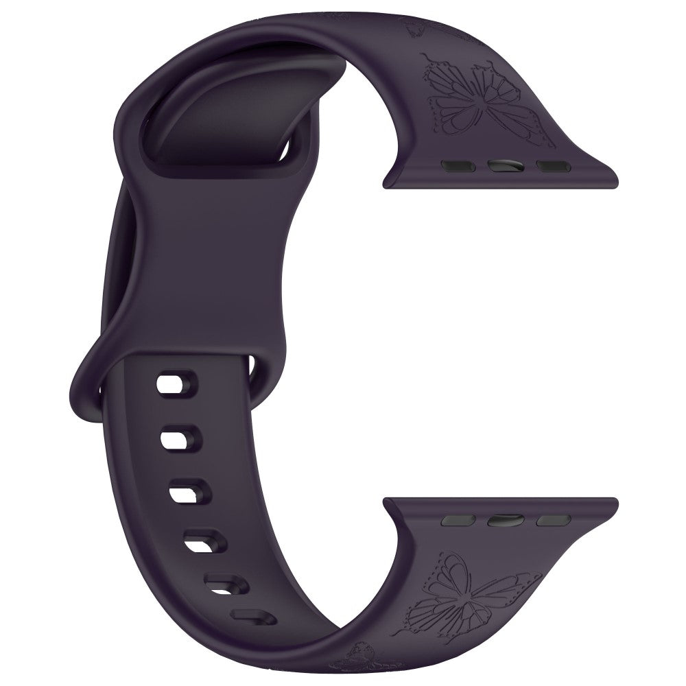 Vildt Godt Silikone Universal Rem passer til Apple Smartwatch - Lilla#serie_2