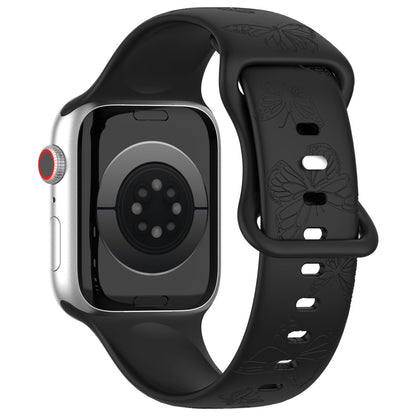 Vildt Godt Silikone Universal Rem passer til Apple Smartwatch - Sort#serie_6