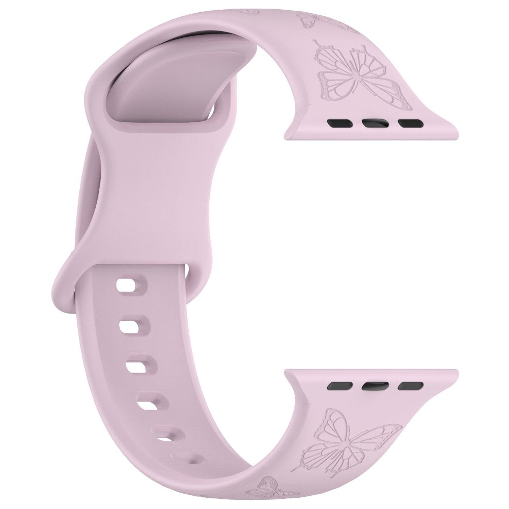 Vildt Godt Silikone Universal Rem passer til Apple Smartwatch - Lilla#serie_16