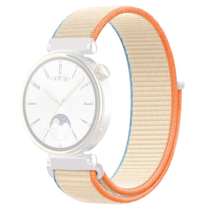 Huawei Watch GT 4 41mm / Garmin Venu 3S Watch Band 18mm Nylon Loop Adjustable Wrist Strap - Beige#serie_15