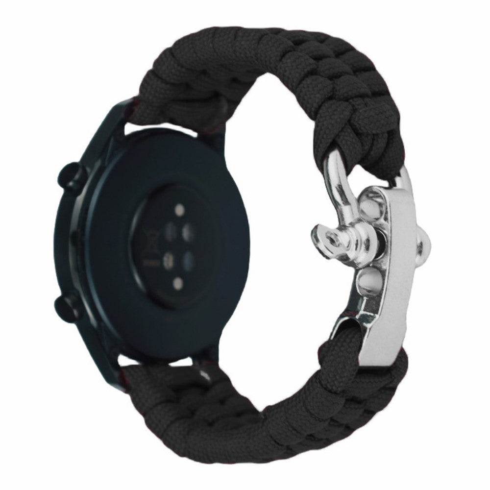 Huawei Watch GT4 46mm / Samsung Galaxy Watch3 45mm Watch Strap 22mm Braided Rope Wrist Band - Black#serie_3