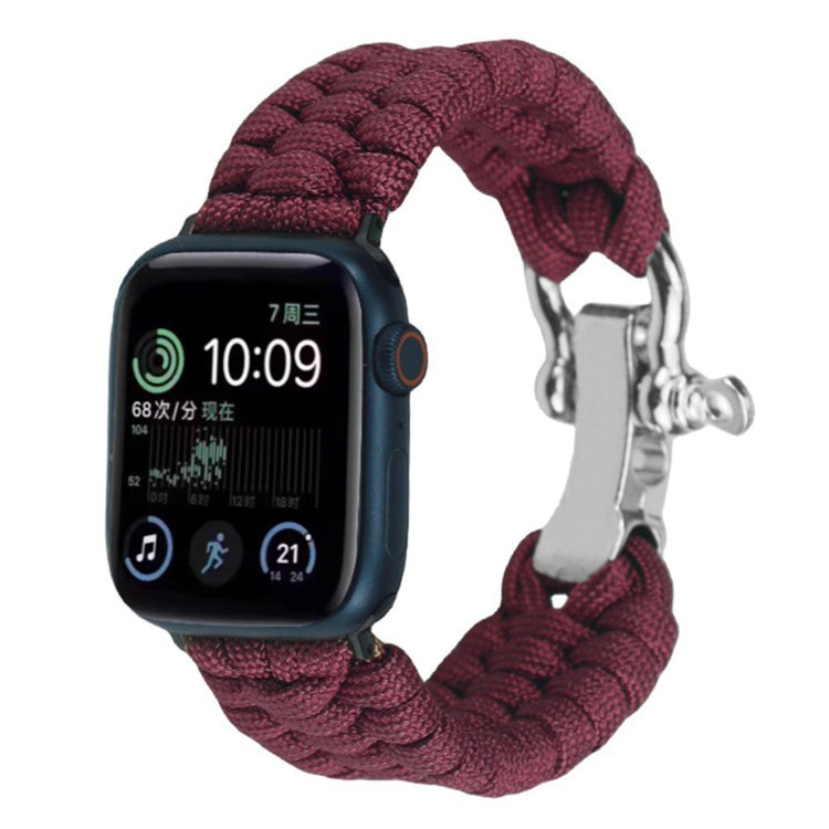 Helt Vildt Fint Nylon Universal Rem passer til Apple Smartwatch - Rød#serie_5