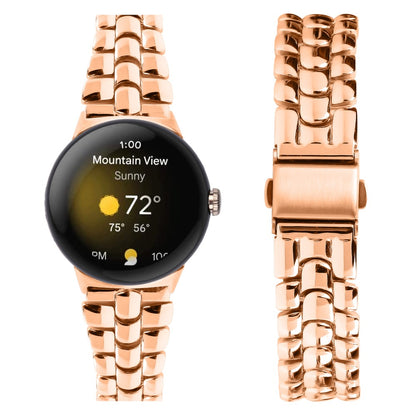 Metal Universal Rem passer til Google Pixel Watch / Google Pixel Watch 2 - Pink#serie_1