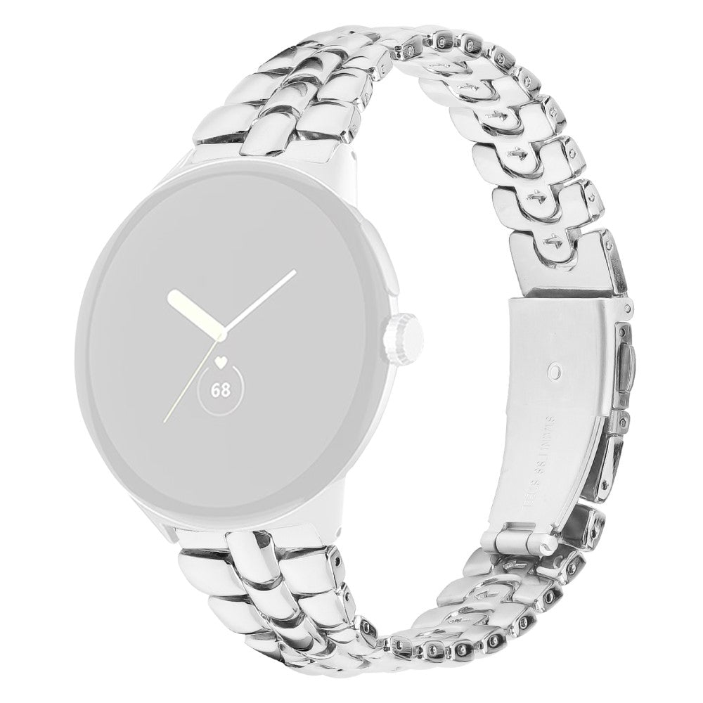 Metal Universal Rem passer til Google Pixel Watch / Google Pixel Watch 2 - Sølv#serie_4