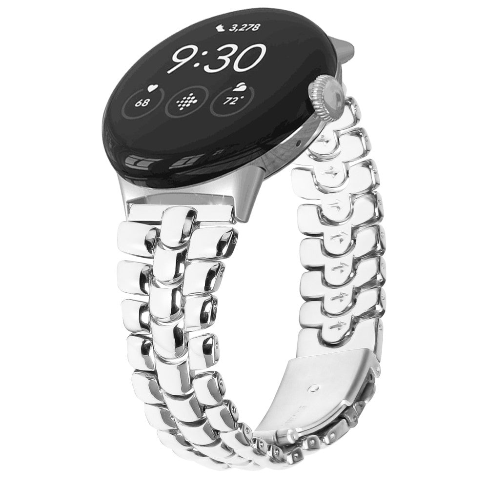 Metal Universal Rem passer til Google Pixel Watch / Google Pixel Watch 2 - Sølv#serie_4