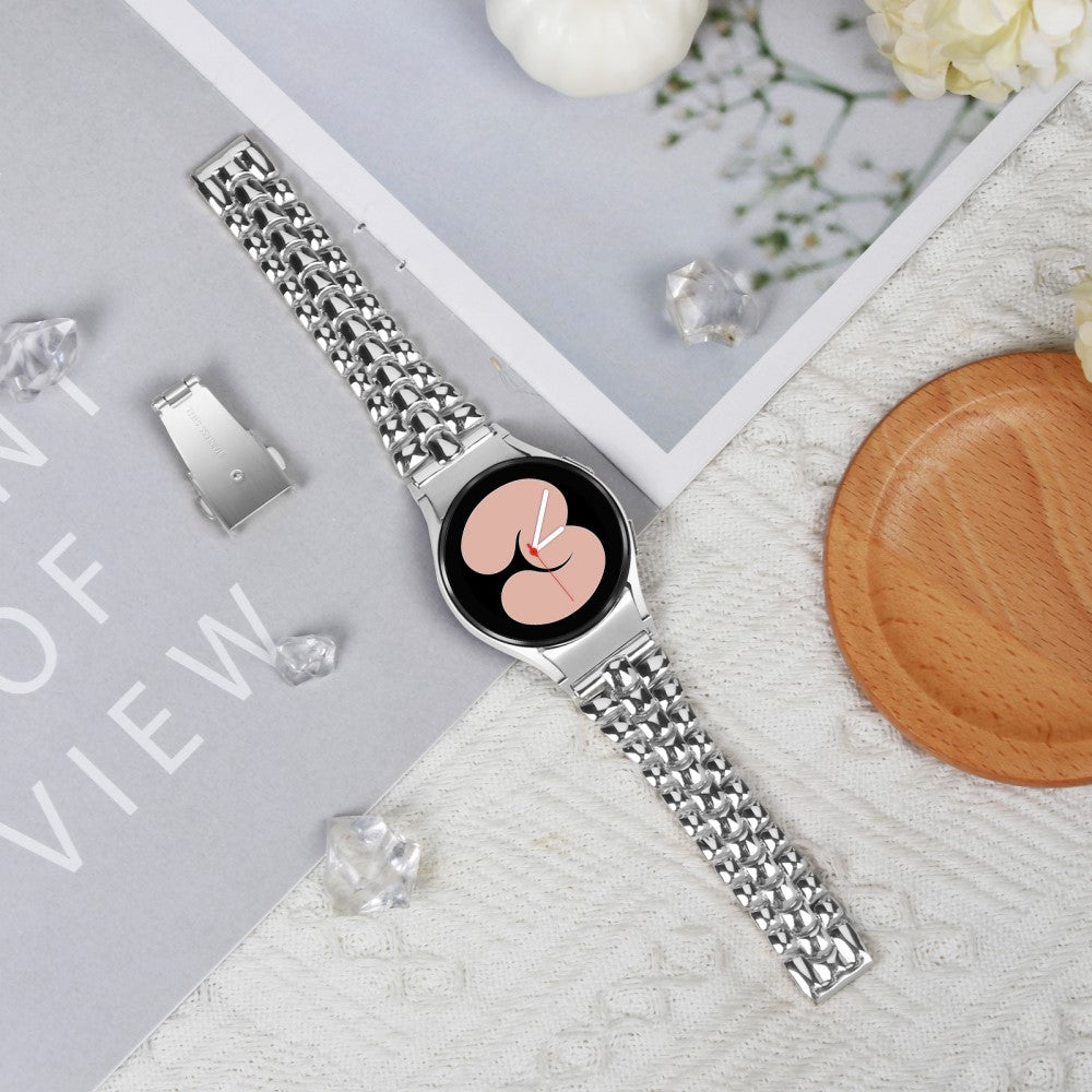 Supercool Metal Universal Rem passer til Samsung Smartwatch - Sølv#serie_4