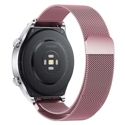 KALEBOL KLB-ML-001 Samsung Galaxy Watch6 / Garmin Venu Sq / Huawei Watch GT 4 41mm Metal Watch Strap 20mm Milanese Magnetic Watch Band - Rose Gold#serie_7