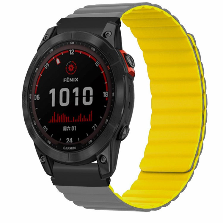 Rigtigt Fantastisk Silikone Universal Rem passer til Garmin Smartwatch - Gul#serie_2