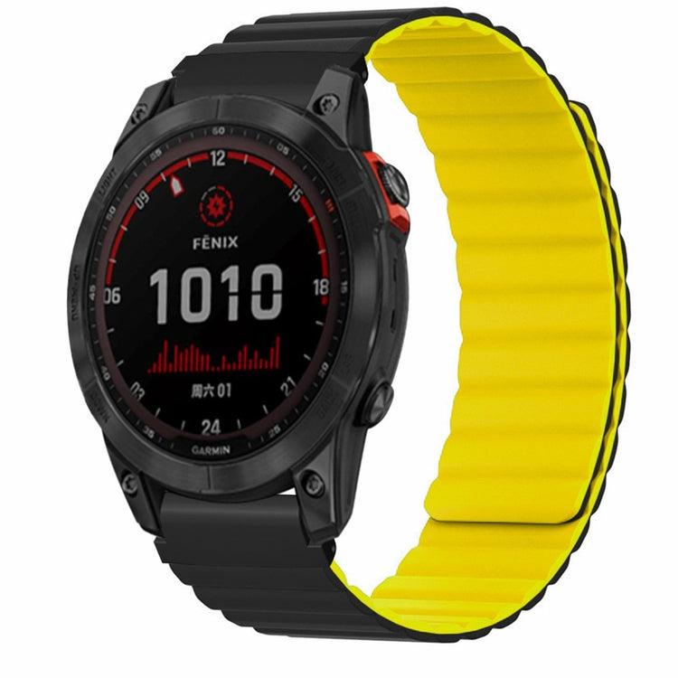 Rigtigt Fantastisk Silikone Universal Rem passer til Garmin Smartwatch - Gul#serie_6