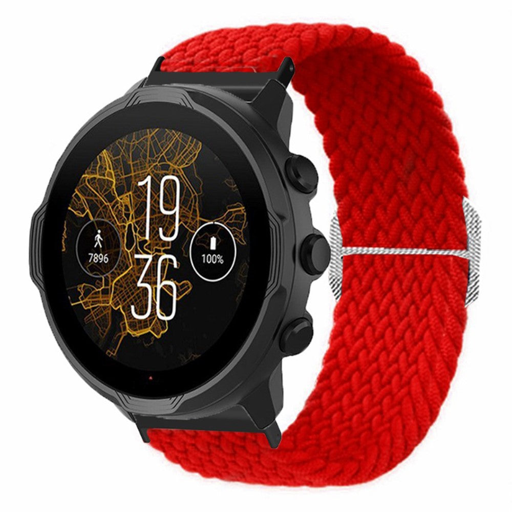 Vildt Holdbart Nylon Universal Rem passer til Smartwatch - Rød#serie_8