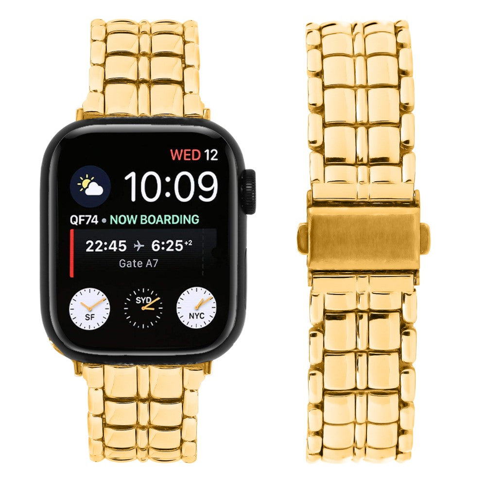 Vildt Hårdfør Metal Universal Rem passer til Apple Smartwatch - Guld#serie_2