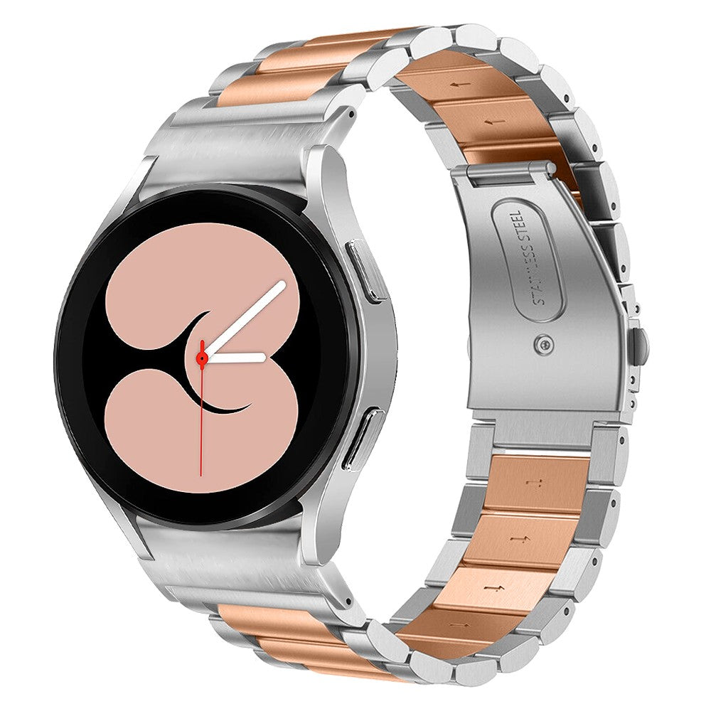 Helt Vildt Holdbart Metal Universal Rem passer til Samsung Smartwatch - Pink#serie_1