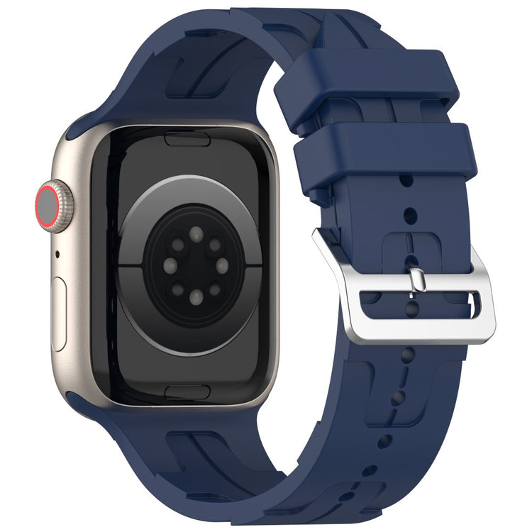 Sejt Silikone Universal Rem passer til Apple Smartwatch - Blå#serie_2