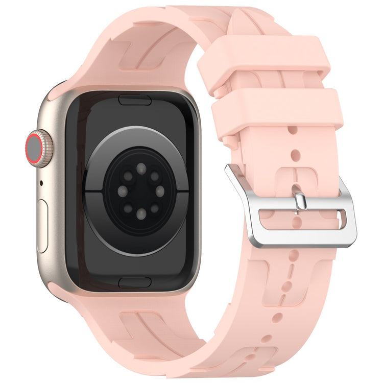 Sejt Silikone Universal Rem passer til Apple Smartwatch - Pink#serie_11