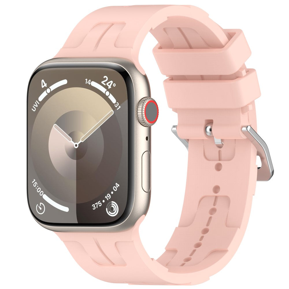 Sejt Silikone Universal Rem passer til Apple Smartwatch - Pink#serie_11