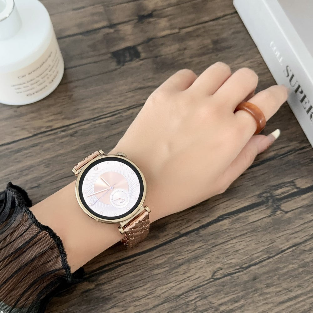 Helt Vildt Pænt Metal Universal Rem passer til Smartwatch - Pink#serie_2