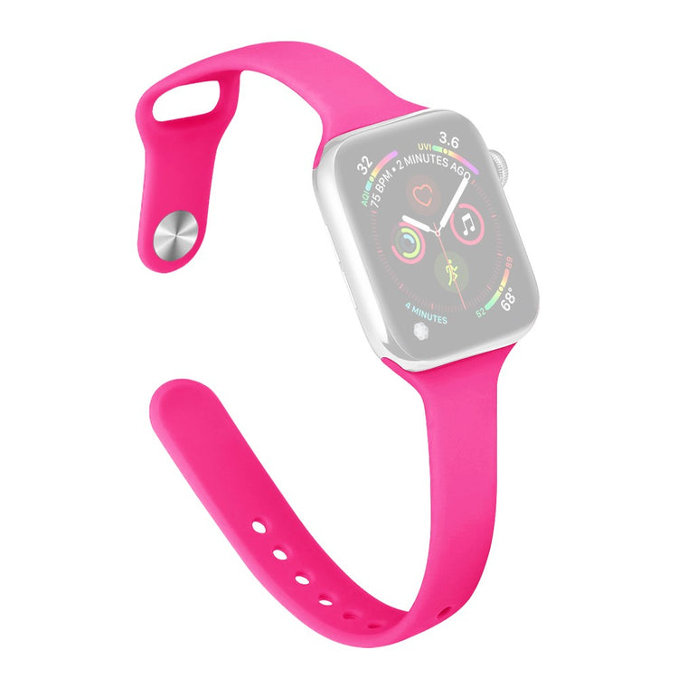 Rigtigt Cool Silikone Universal Rem passer til Apple Smartwatch - Pink#serie_1