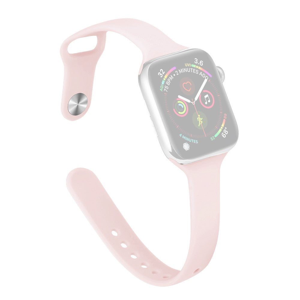 Rigtigt Cool Silikone Universal Rem passer til Apple Smartwatch - Pink#serie_10