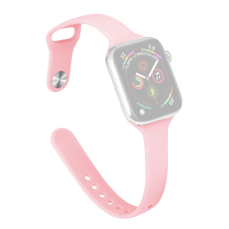 Rigtigt Cool Silikone Universal Rem passer til Apple Smartwatch - Pink#serie_17