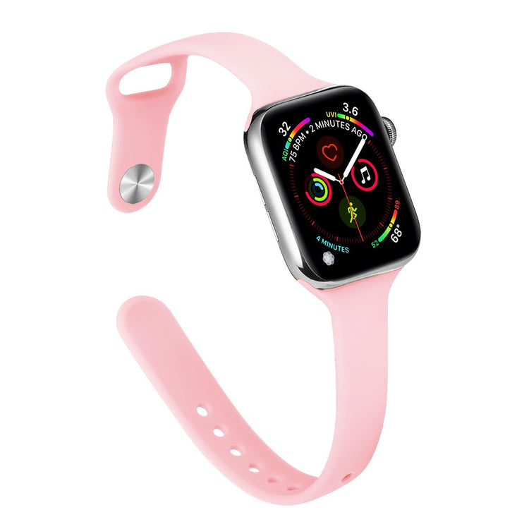 Rigtigt Cool Silikone Universal Rem passer til Apple Smartwatch - Pink#serie_17