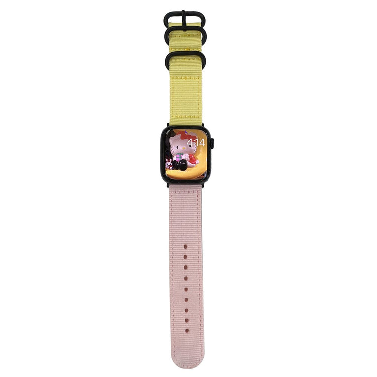 Super Smuk Nylon Universal Rem passer til Apple Smartwatch - Pink#serie_1