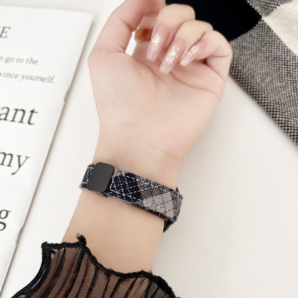 Rigtigt Flot Nylon Universal Rem passer til Apple Smartwatch - Sølv#serie_2