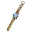 Super Affidabile Apple Smartwatch Vera Pelle E Tessuto / Nylon Universali Cinturino