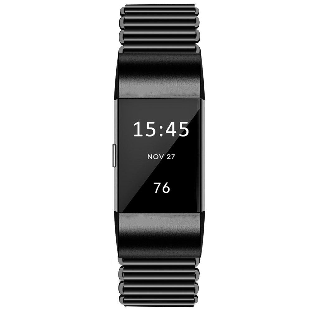 Udsøgt Metal Rem passer til Fitbit Charge 2 - Sort#serie_1