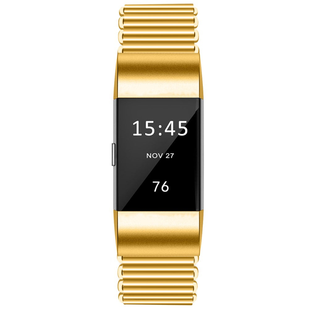 Udsøgt Metal Rem passer til Fitbit Charge 2 - Guld#serie_2