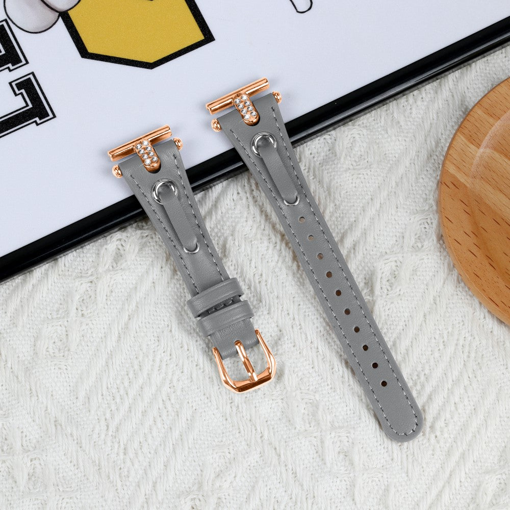 TicWatch E / 2 / C2 Watchband Adjustable Genuine Cow Leather Strap - Grey#serie_3