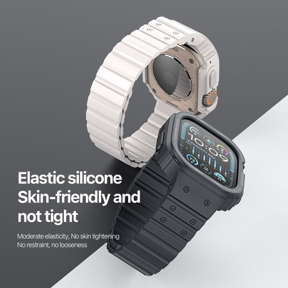 Silikone Universal Rem passer til Apple Watch Ultra / Apple Watch Ultra 2 - Sort#serie_2