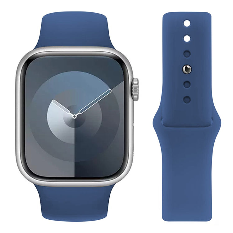 Helt Vildt Godt Silikone Universal Rem passer til Apple Smartwatch - Blå#serie_13