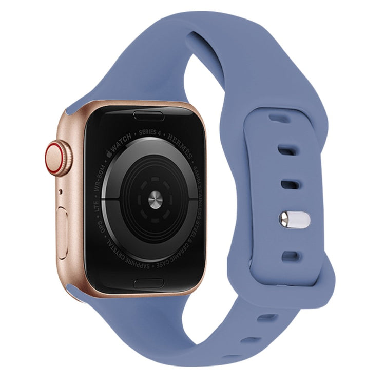 Super Fed Silikone Universal Rem passer til Apple Smartwatch - Sølv#serie_1