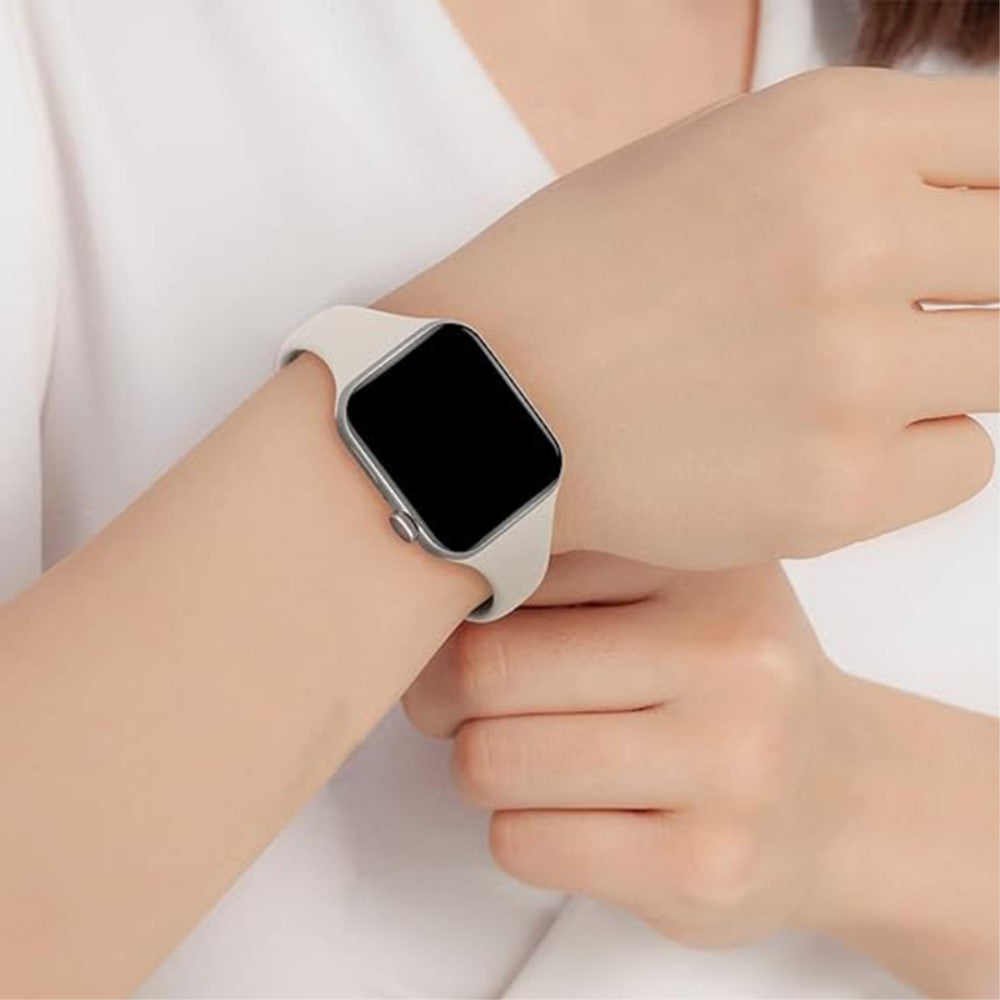 Super Fed Silikone Universal Rem passer til Apple Smartwatch - Grøn#serie_3