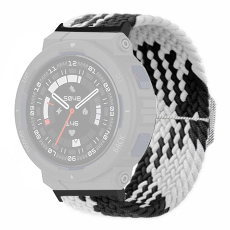 Rigtigt Godt Nylon Rem passer til Amazfit Active Edge - Sort#serie_5