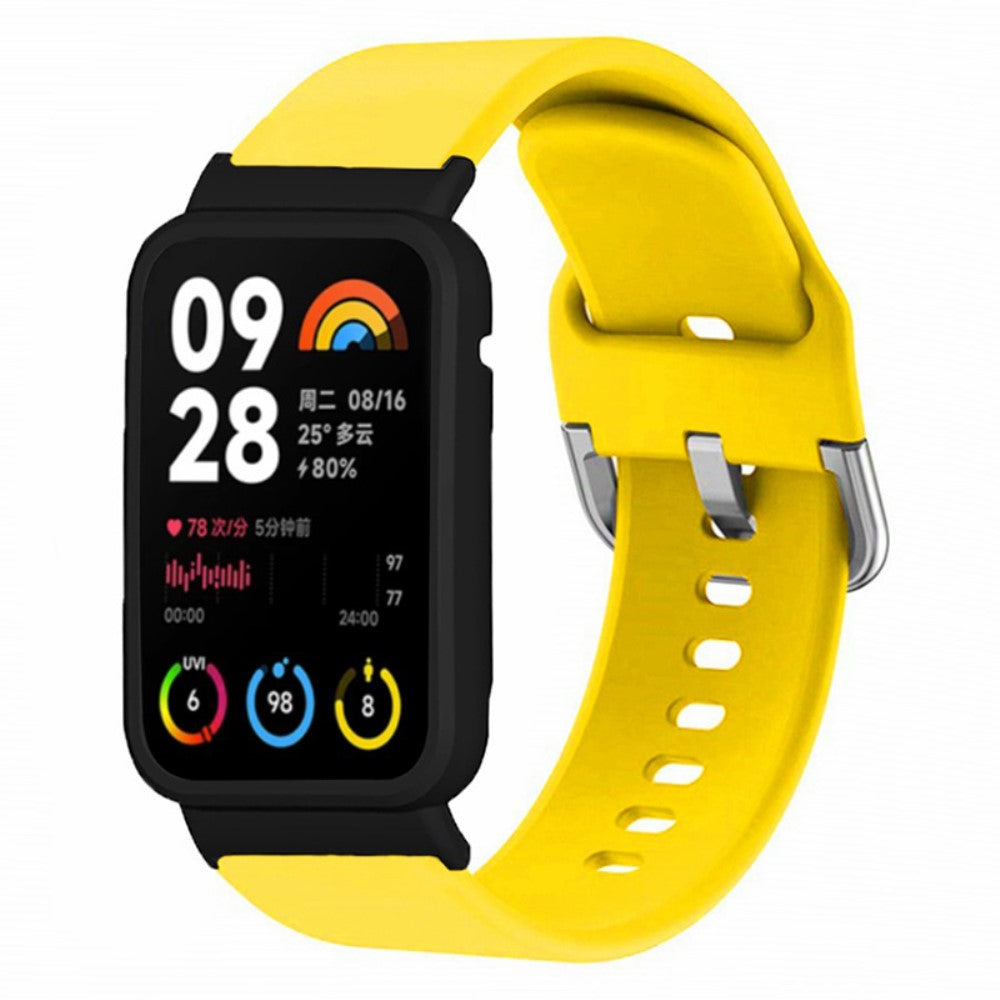 Fremragende Silikone Rem passer til Xiaomi Smart Band 8 Pro - Gul#serie_7