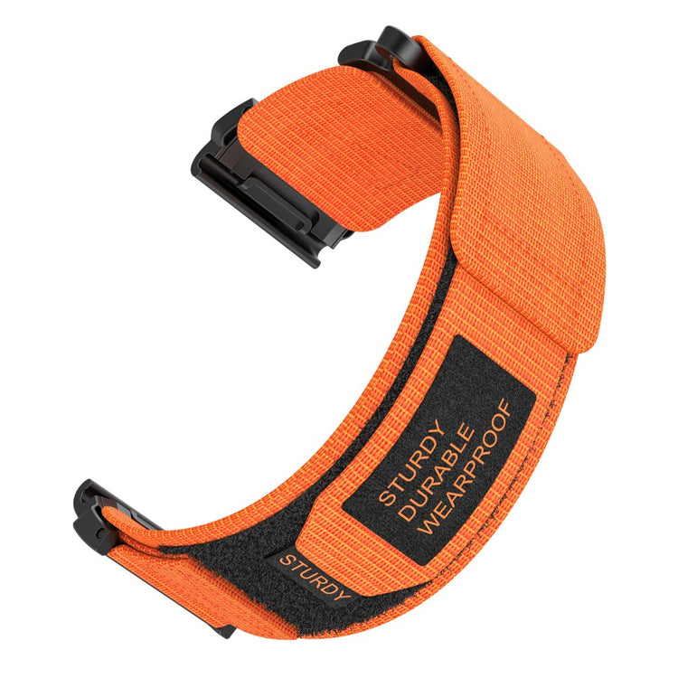 Vildt Hårdfør Nylon Universal Rem passer til Garmin Smartwatch - Orange#serie_2