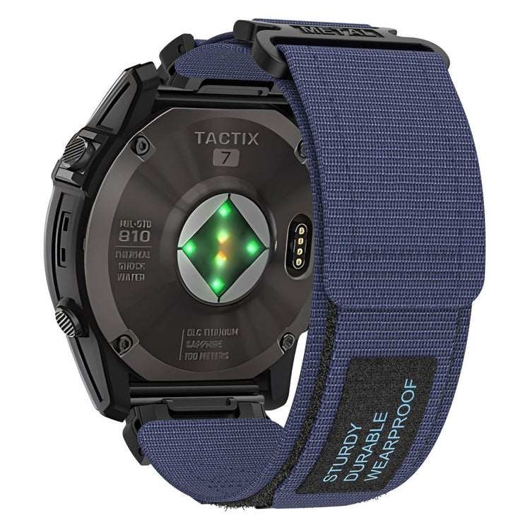 Vildt Hårdfør Nylon Universal Rem passer til Garmin Smartwatch - Blå#serie_4