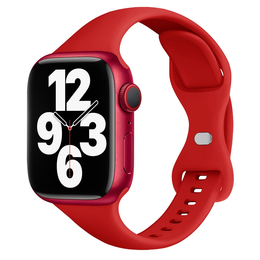 Apple Watch 49mm / 45mm / 44mm / 42mm Silicone Watch Strap - Red#serie_9